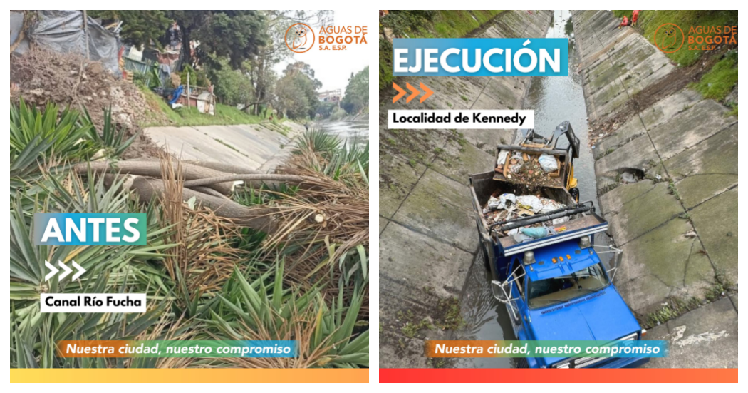 Canal Río Fucha en Bogotá: jornada de limpieza y recuperación