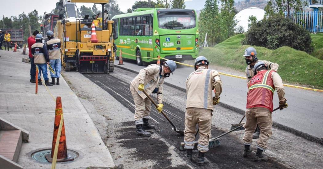 Unidad de Mantenimiento Vial está mejorando las vías de Usme Bogotá