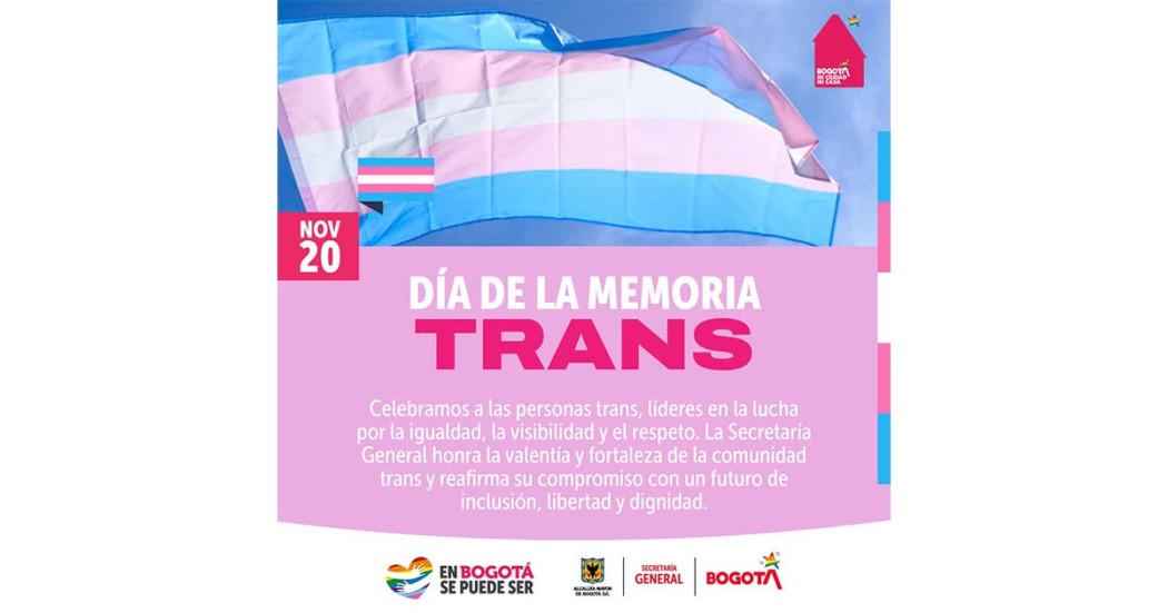 20 de noviembre: Distrito se une a la conmemoración del Día de la Memoria Trans