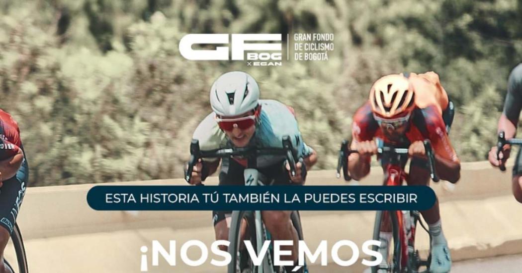 Gran Fondo de ciclismo Bogotá Egan Bernal 2024 kit puntos hidratación 