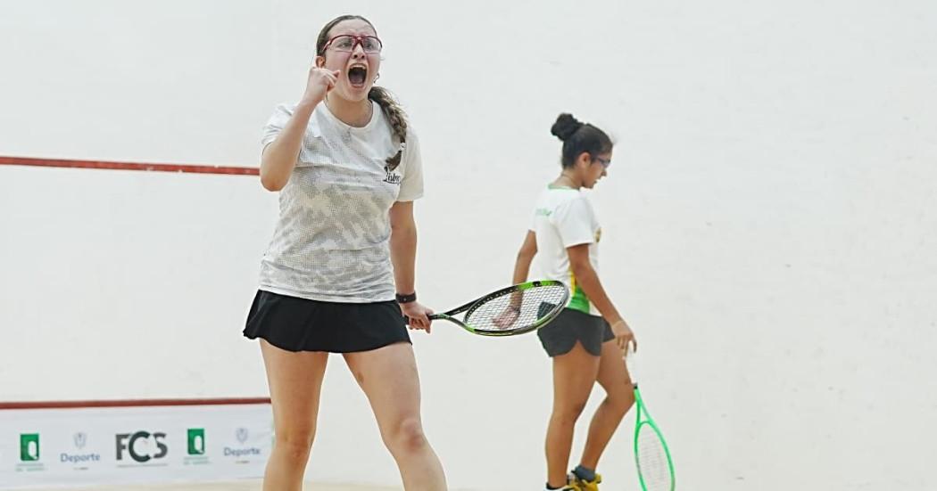 María Camila Sabogal medalla oro squash en Juegos Nacionales Juveniles