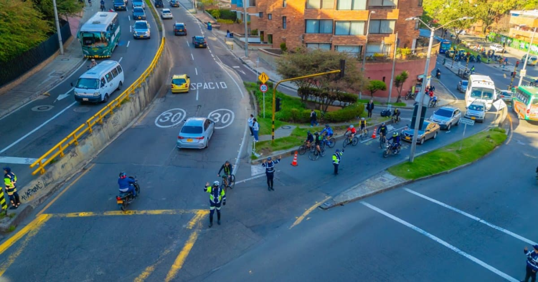 Movilidad en Bogotá en la av Circunvalar, La Calera y carrera Séptima