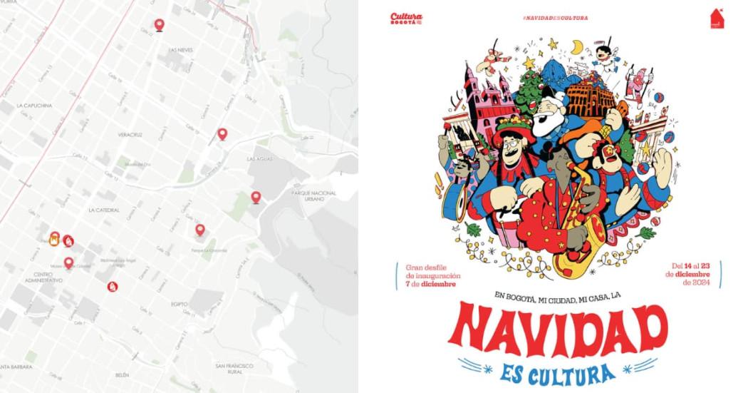 Navidad en Bogotá 2024, disponible el mapa de eventos y actividades