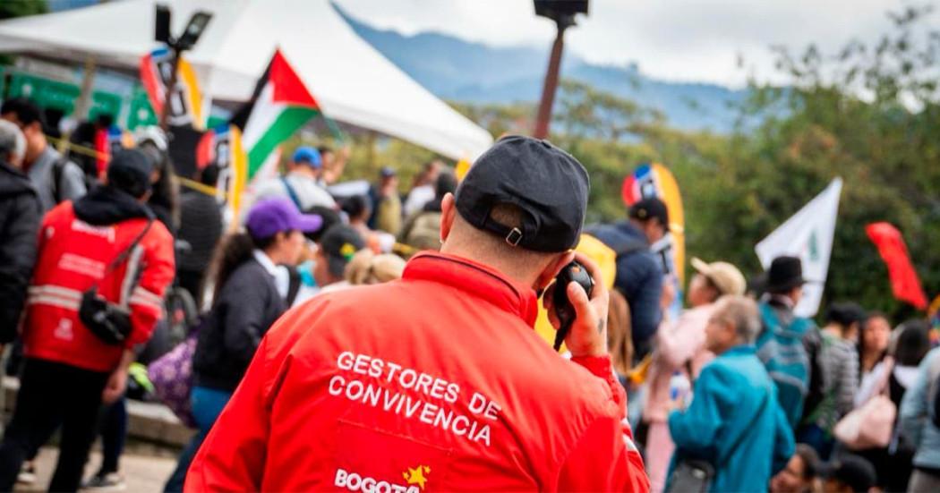 Seguridad en Bogotá: Gestores de Convivencia acompañaron 1.200 marchas