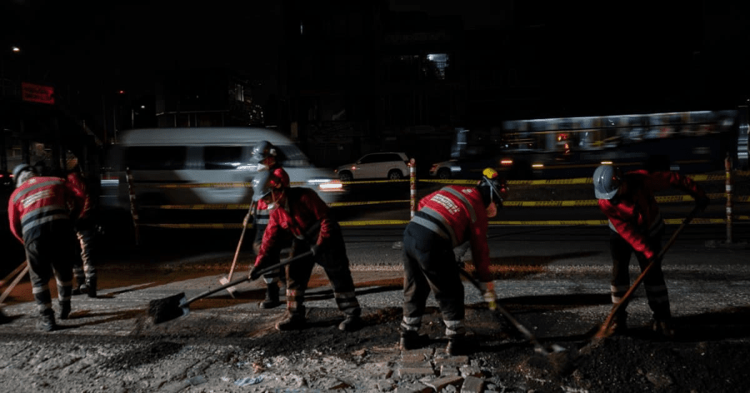 Movilidad en Bogotá cierre en las autopista Sur con avenida carrera 68