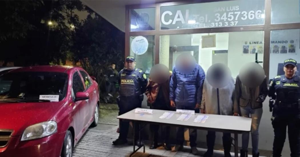 Capturadas cuatro personas por hurto bajo modalidad de ‘Tarjetazo’ en Bogotá