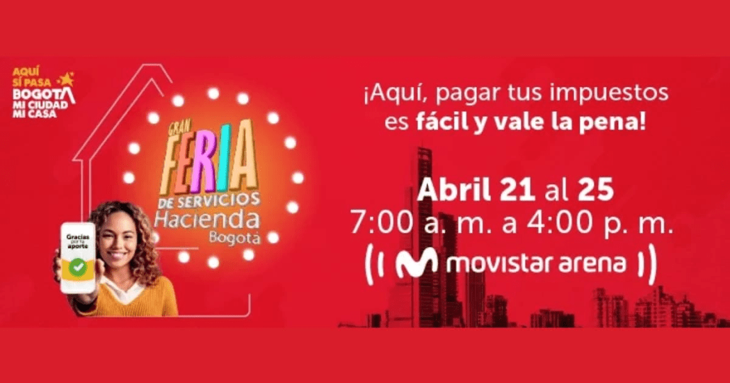 Pago impuesto predial Bogotá asiste Feria de Servicios Movistar Arena