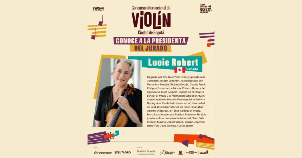 Lucie Robert Concurso Internacional de Violín Ciudad de Bogotá 2025