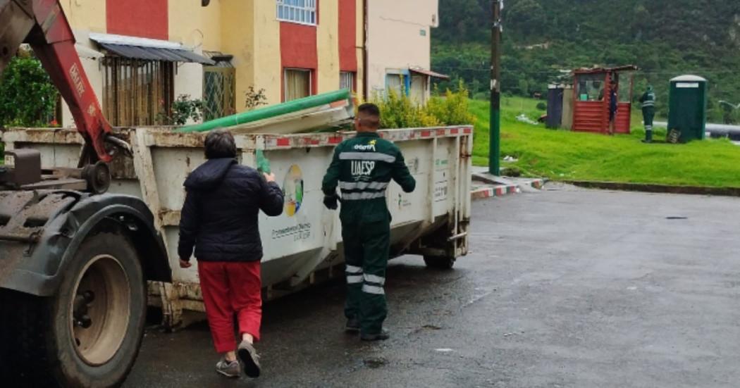 Ecopuntos UAESP en Bogotá recolección escombros 13 al 17 de mayo 2025