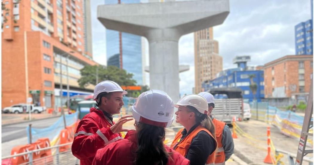 Obras de la Línea 1 del Metro de Bogotá en la localidad de Chapinero 