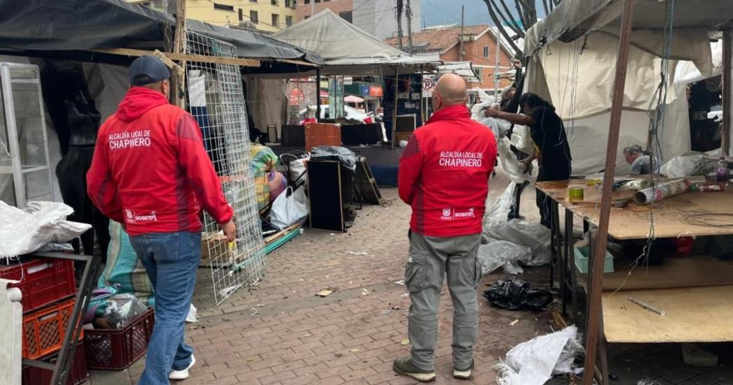 Operativo en Chapinero permitió recuperar espacio público en Bogotá mayo 2025