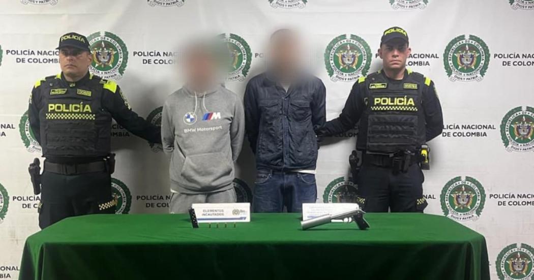 Seguridad Bogotá cuatro capturados por hurto y porte ilegal de armas
