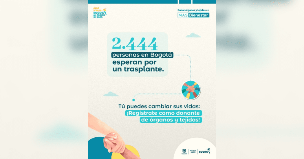 En Bogotá personas esperan de un trasplante en junio de 2025 