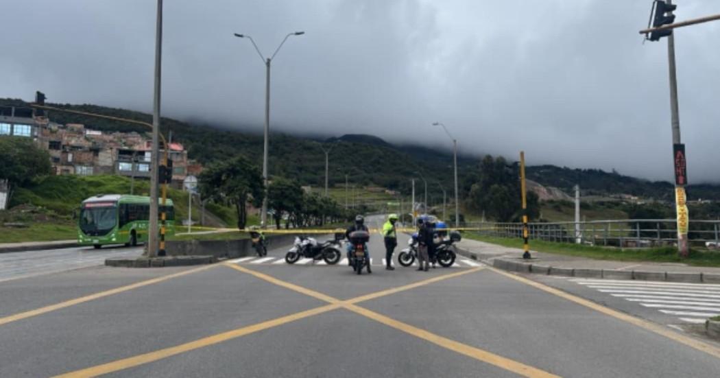 Movilidad Bogotá trancón en Usme por cierre Vía al Llano Villavicencio hoy