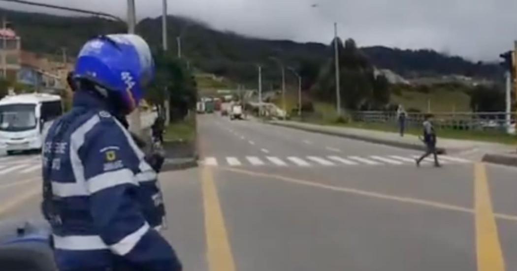 Movilidad Bogotá trancón en Usme por cierre Vía al Llano Villavicencio