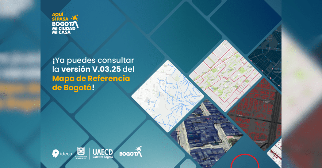 Nueva versión disponible del Mapa de referencia de Bogotá este 2025
