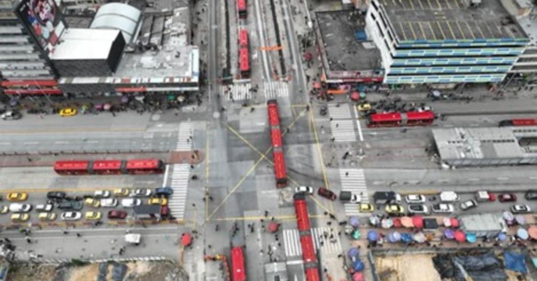 Obras Metro Bogotá paso peatonal subterráneo de estación Av Jiménez