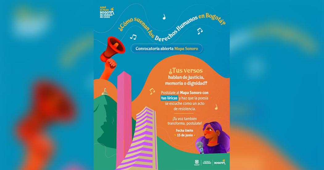 Te contamos cómo suenan los Derechos Humanos en Bogotá con el mapa sonoro 