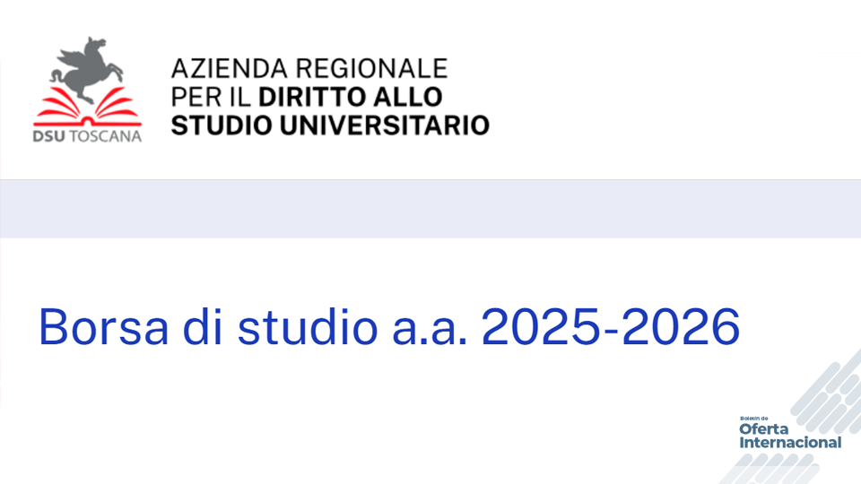 Beca de la Región Toscana para estudios universitarios en Italia
