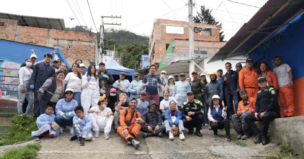 Actividades en bariio Las Cruces para celebrar el cumpleaños de Bogotá