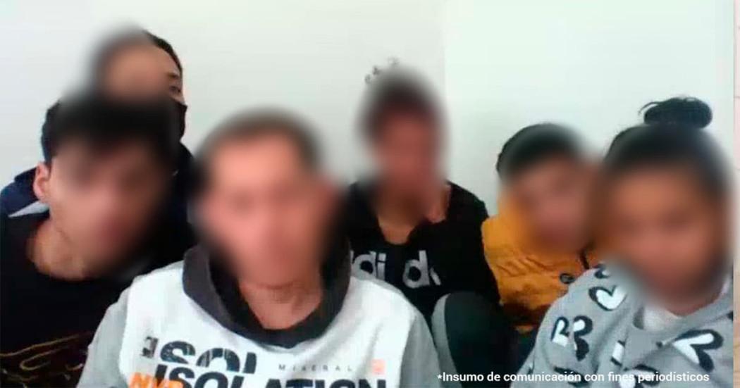 Judicializados responsables de secuestro de seis menores y dos adultos en Bogotá
