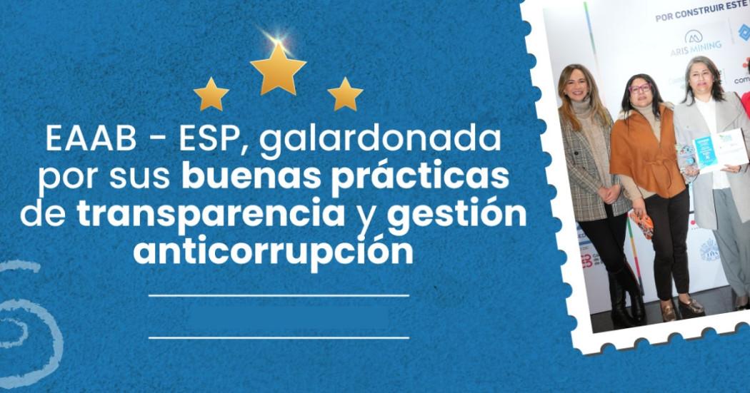 Acueducto galardonada por sus prácticas de transparencia y gestión 
