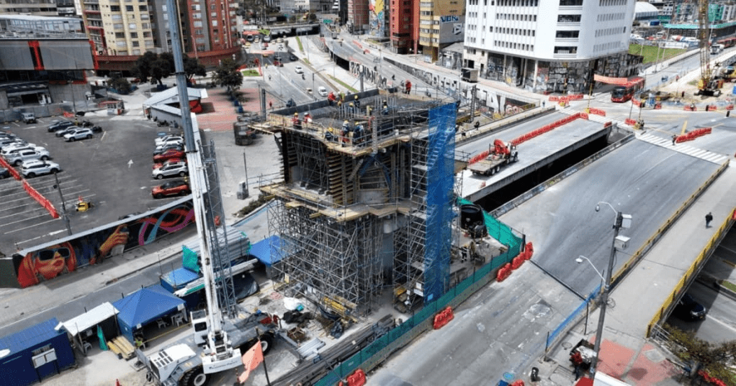 Conoce el puente de obras del Metro Bogotá en av Caracas con calle 26
