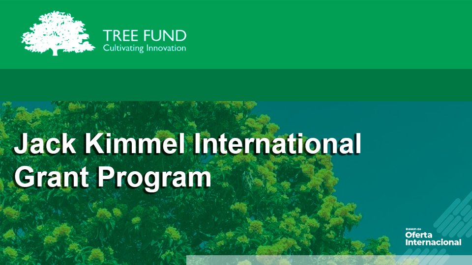 Subvención internacional de $10.000 USD para proyectos en arboricultur ...
