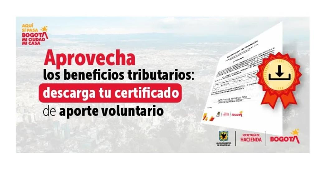 Cómo descargar el certificado del aporte voluntario del 10 % impuestos