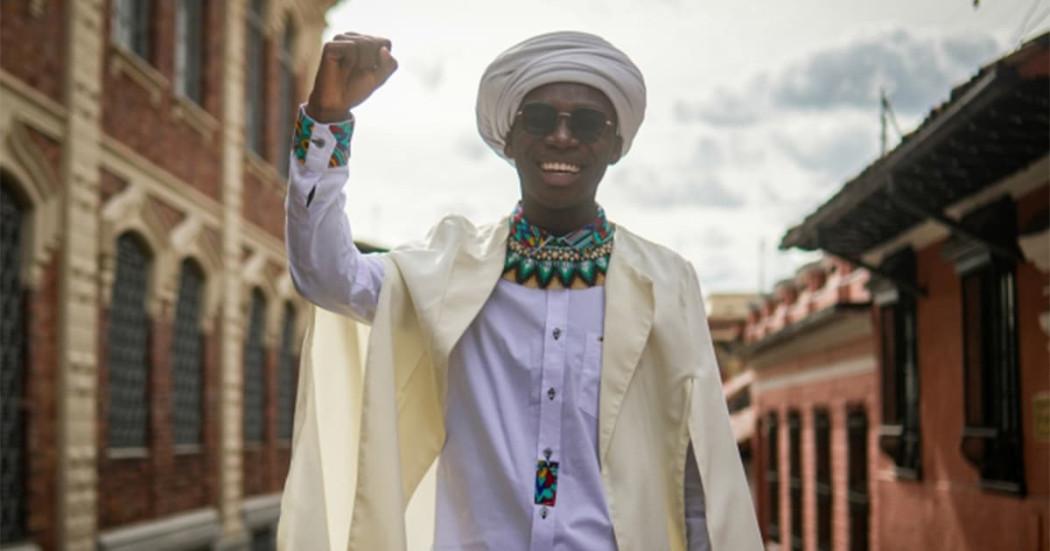 Marlon apasionado por fortalecer la identidad afrocolombiana en Bogotá