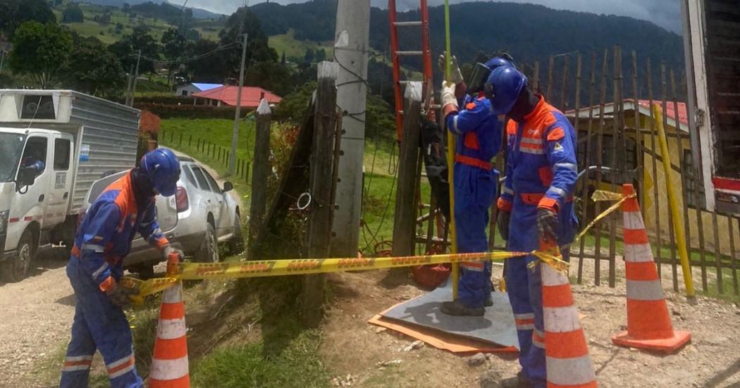 Cortes de luz Bogotá, Funza, Chía, Tocancipá y Zipaquirá 29 de agosto