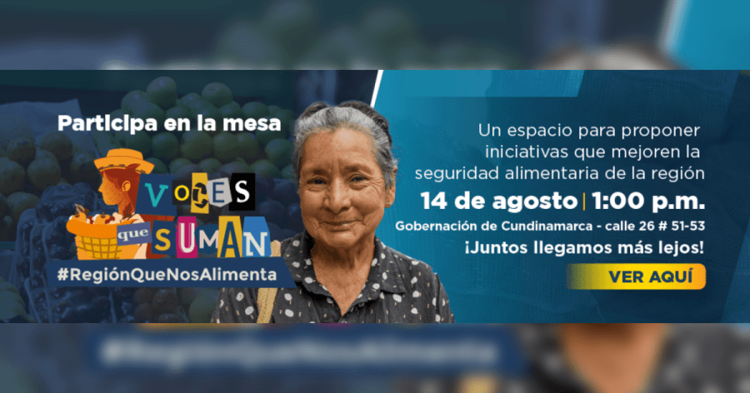 Cundinamarca apoya a los campesinos de la región con Voces que Suman