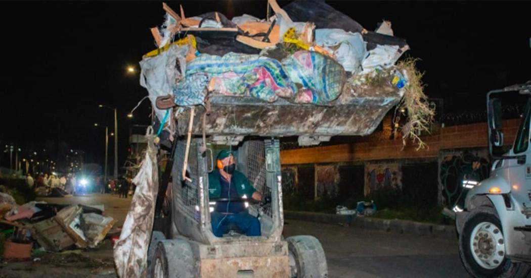 Desmontados ocho estructuras irregulares en Usaquén, al norte de Bogotá