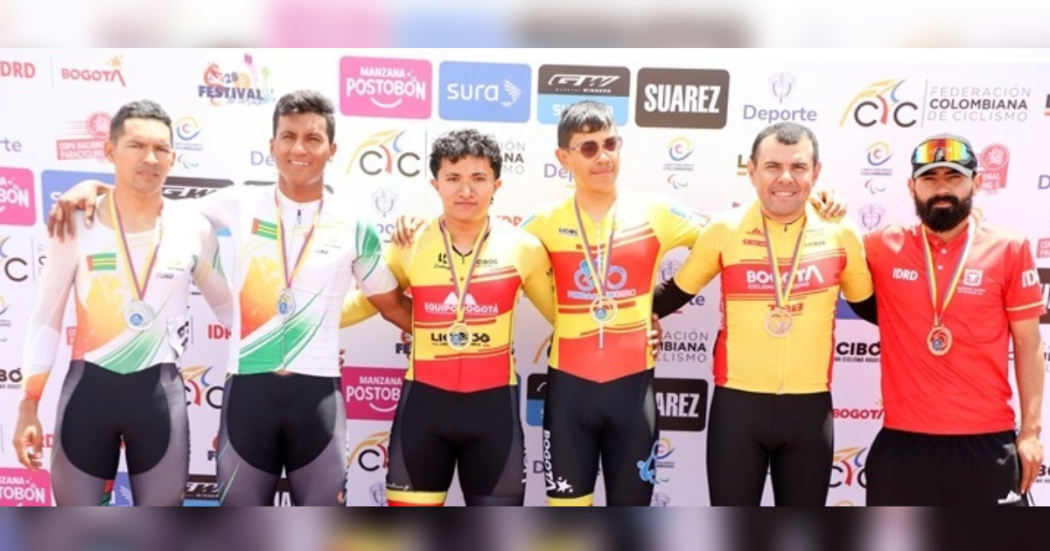 Equipo Bogotá lider en Gran Copa Nacional de Paracycling Pista 2025
