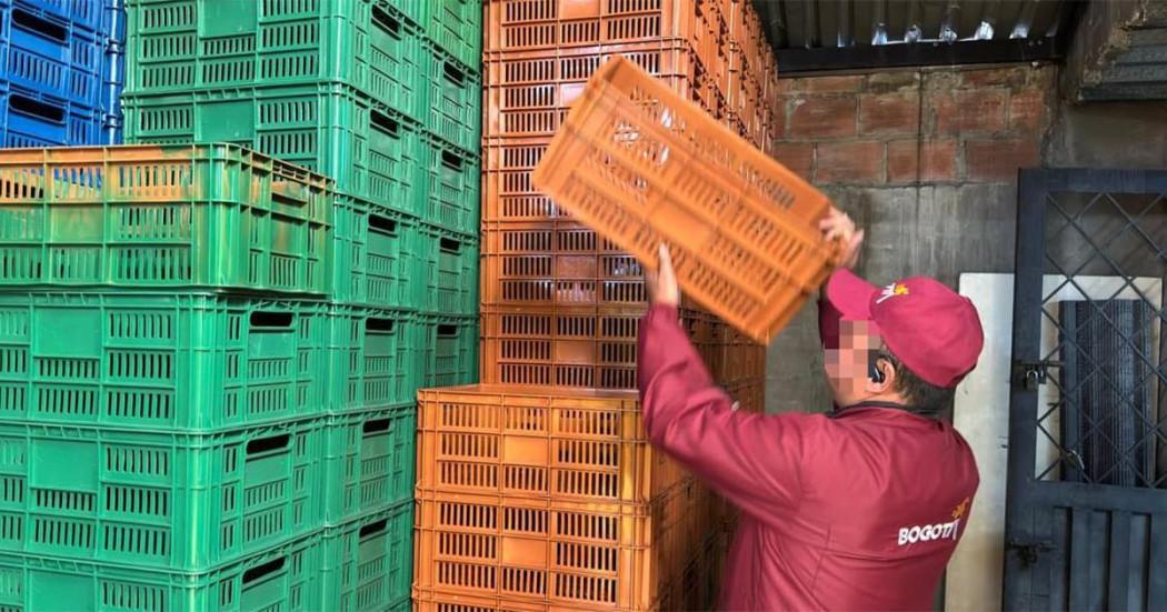 Incautadas 1.670 canastillas hurtadas de supermercados de superficie en Kennedy 