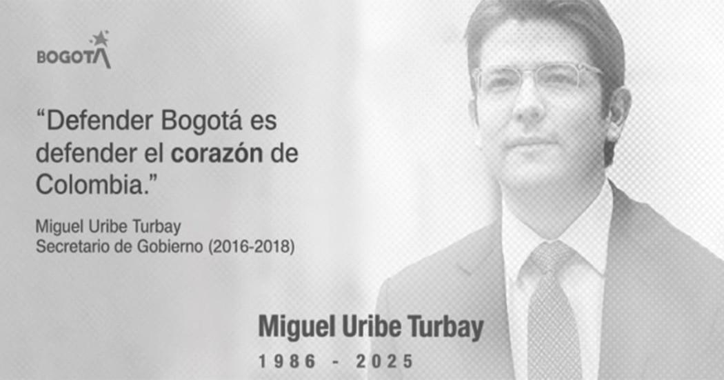 La Secretaría de Gobierno reconoció la labor de Miguel Uribe Turbay en Bogotá
