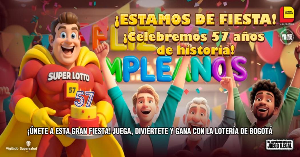 Lotería de Bogotá celebra 57 años aportando a salud de los colombianos