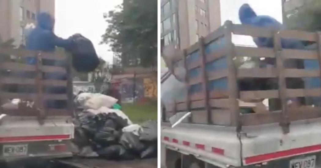 Multado en Bogotá hombre por arrojar basuras desde carro en Chapinero