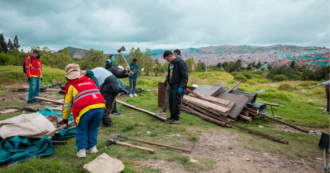 Operativo para proteger Bosque Renacer en la localidad de Tunjuelito