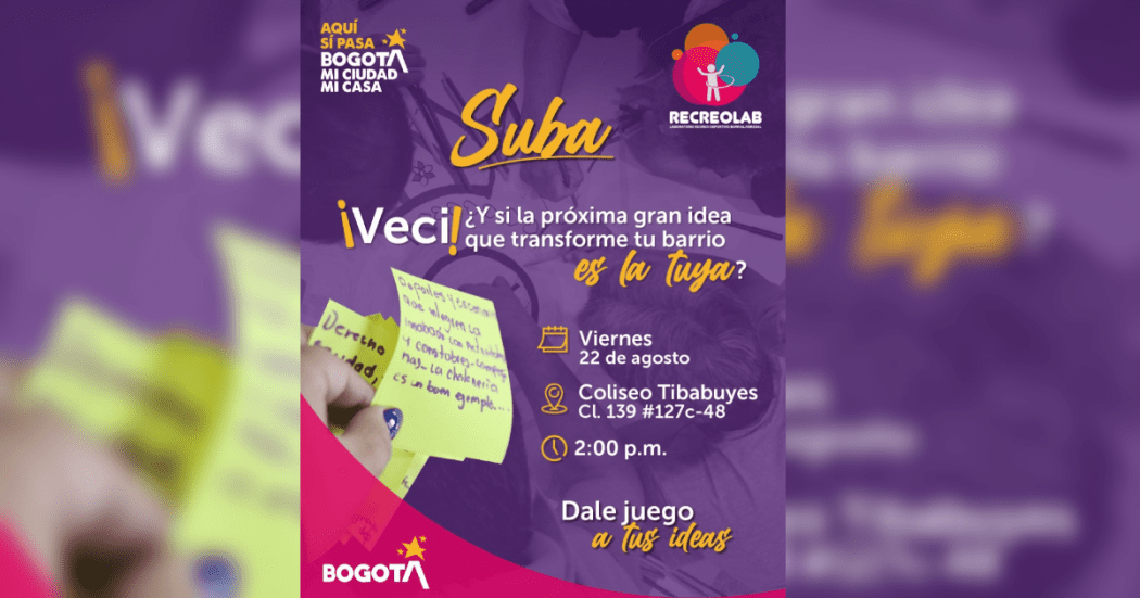 Recreolab conecta a vecinos de Bogotá para transformar sus barrios