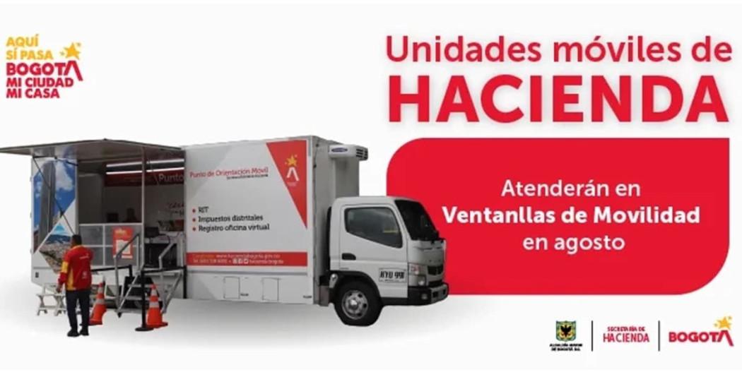 Impuestos en Bogotá y trámites de Hacienda en Ventanillas de Movilidad