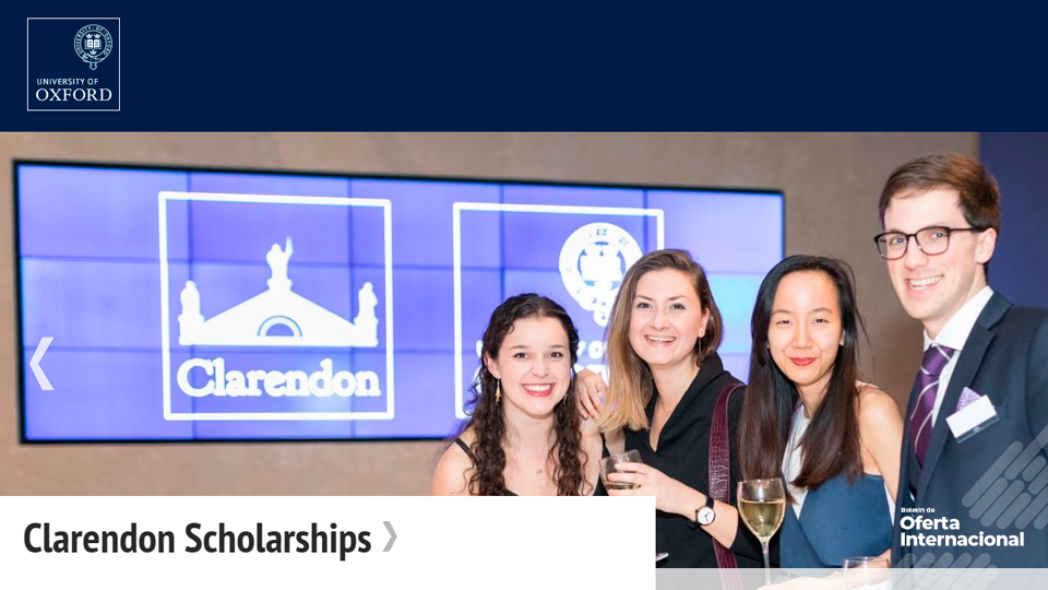Estudiantes internacionales en la Universidad de Oxford, Reino Unido.