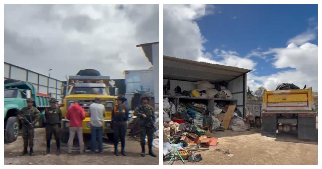 Dos capturados por disponer escombros ilegalmente en Barrios Unidos