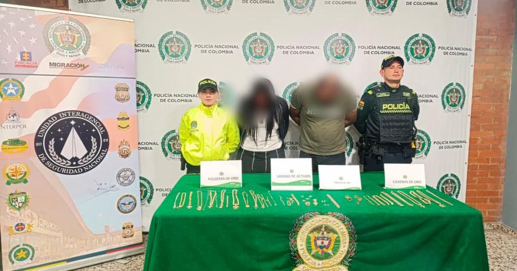 Detenidas dos personas con joyas avaluadas en $ 400 millones en el Aeropuerto El Dorado