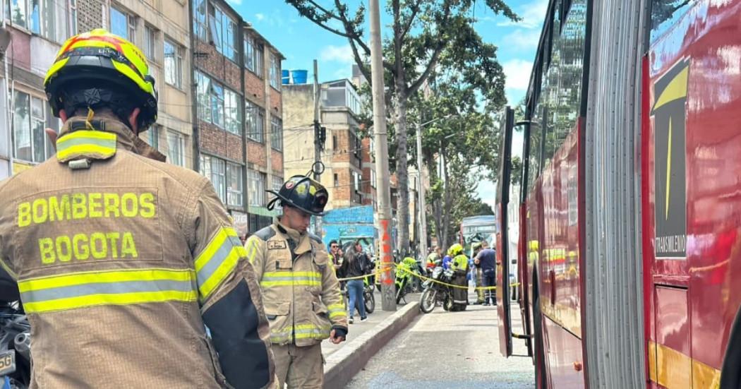 Movilidad Bogotá trancón y retrasos en TransMilenio en avenida Caracas con calle 48