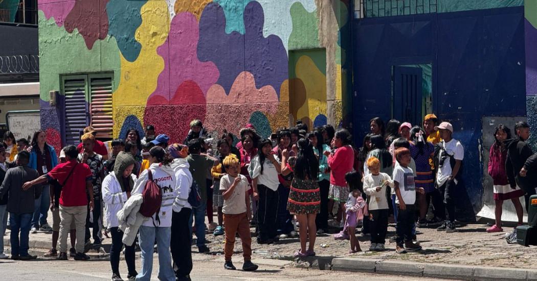 Alcaldía controla el acceso de la comunidad Emberá a La Rioja en Bogotá