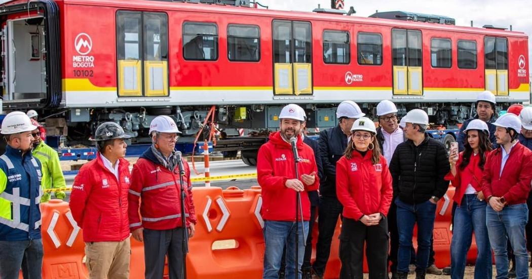 Bogotá celebra la llegada del primer tren de Línea 1 del Metro 2025