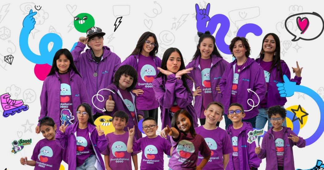 Imagen de reunión de un grupo de niñas y niños de la ‘Generación eureka’.