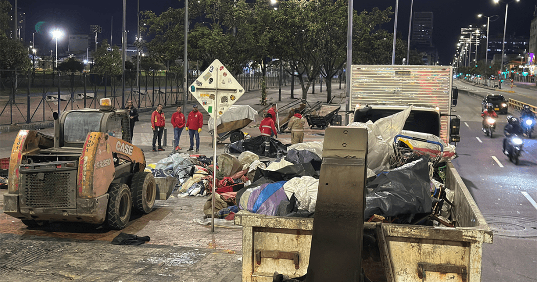 28 carretas en abandono, cuatro toneladas de residuos mixtos en el centro de Bogotá 