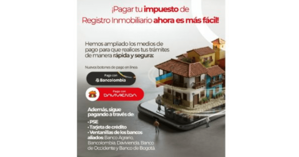 Pieza gráfica en la que se promocionan los nuevos canales digitales para pagos.